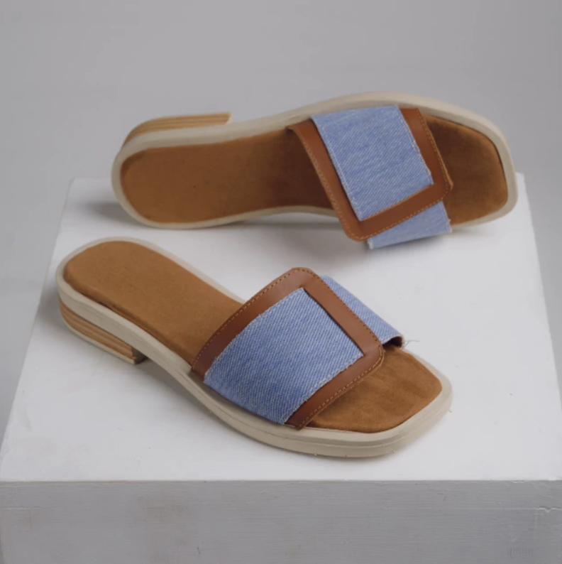 Sandalias Fiama Blanco & Camel